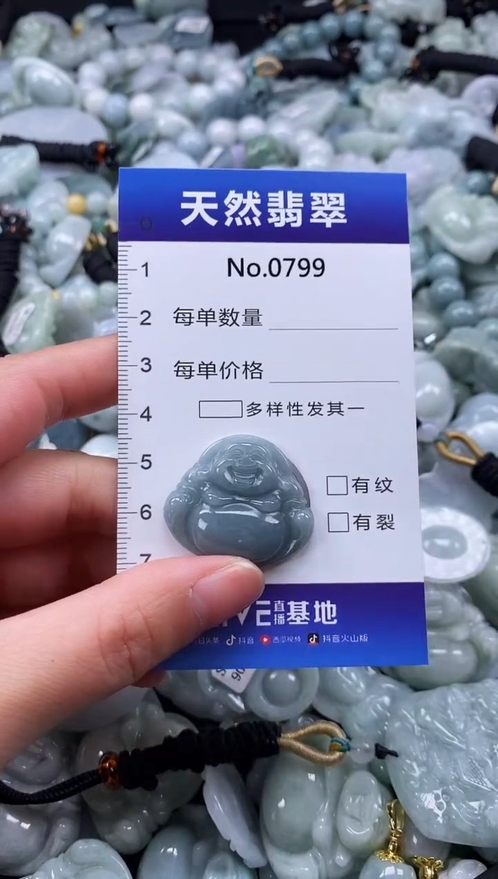 【闪购商品】翡翠颈饰未镶嵌缅甸A货翡翠0799