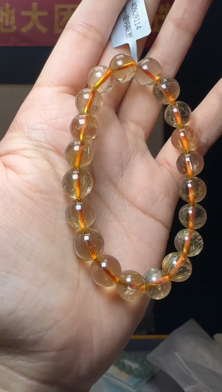 【闪购商品】水晶手串未镶嵌9.5mm+维纳斯发晶手串