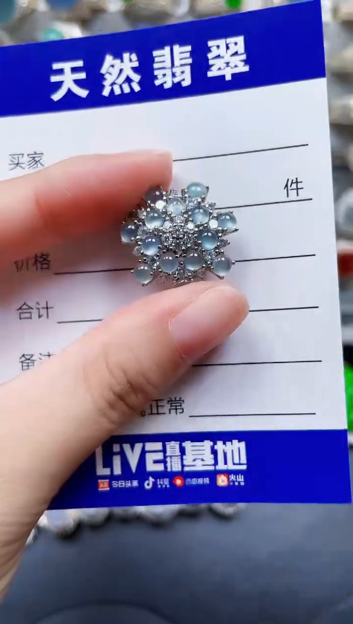 颈饰银S925镶嵌翡翠242