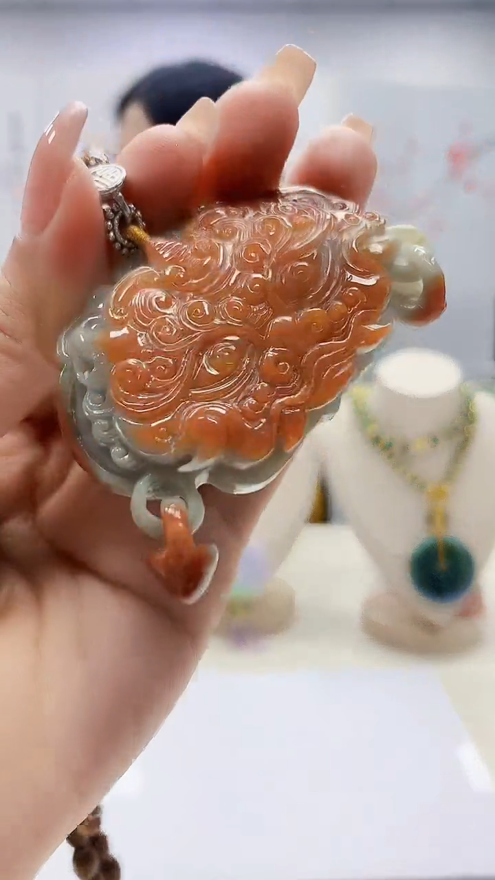 未镶嵌定制翡翠3495ty-毛货挂件26