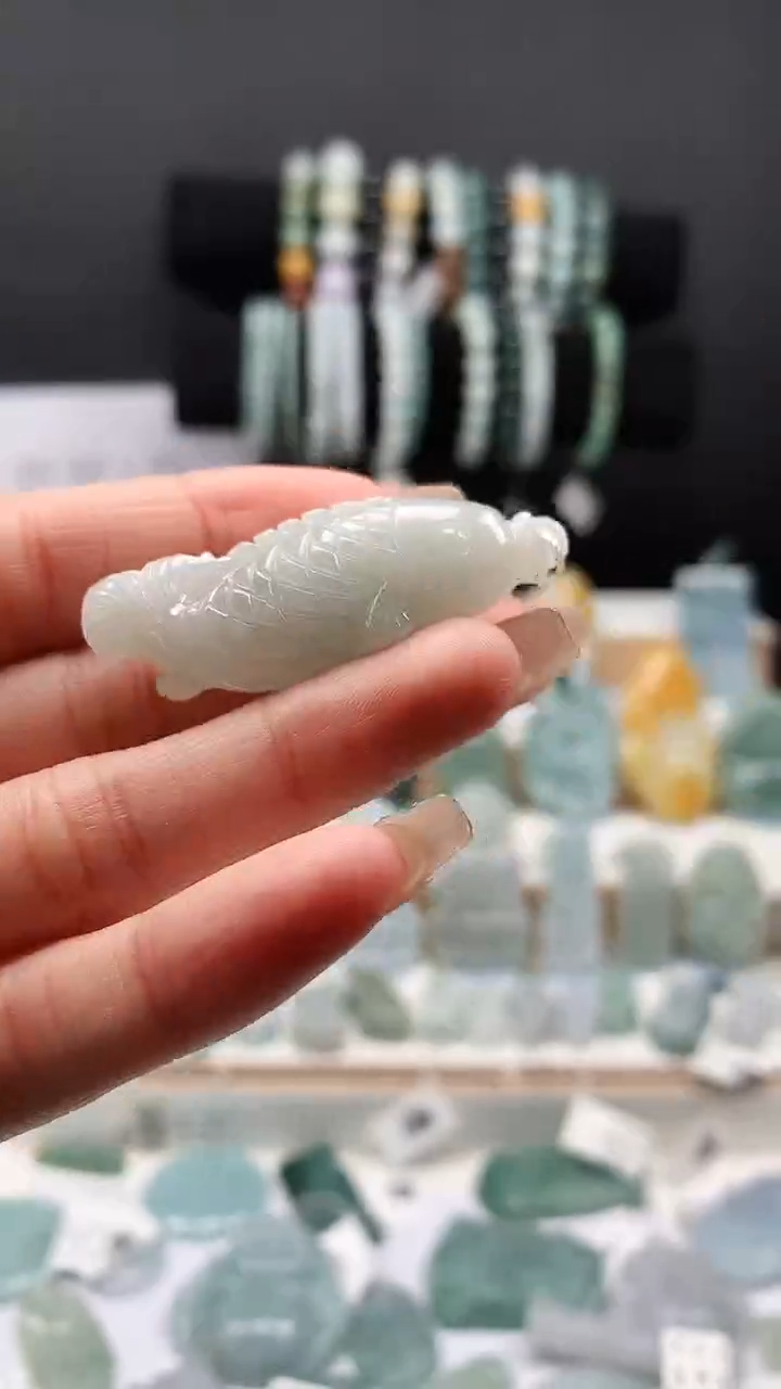 吊坠(不含链)未镶嵌翡翠142鱼