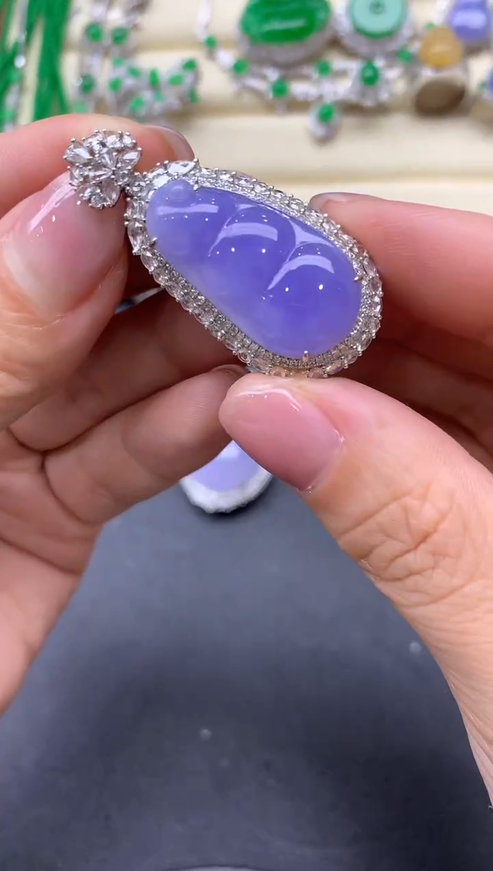 【闪购商品】翡翠颈饰18K金镶嵌670中国好珍宝