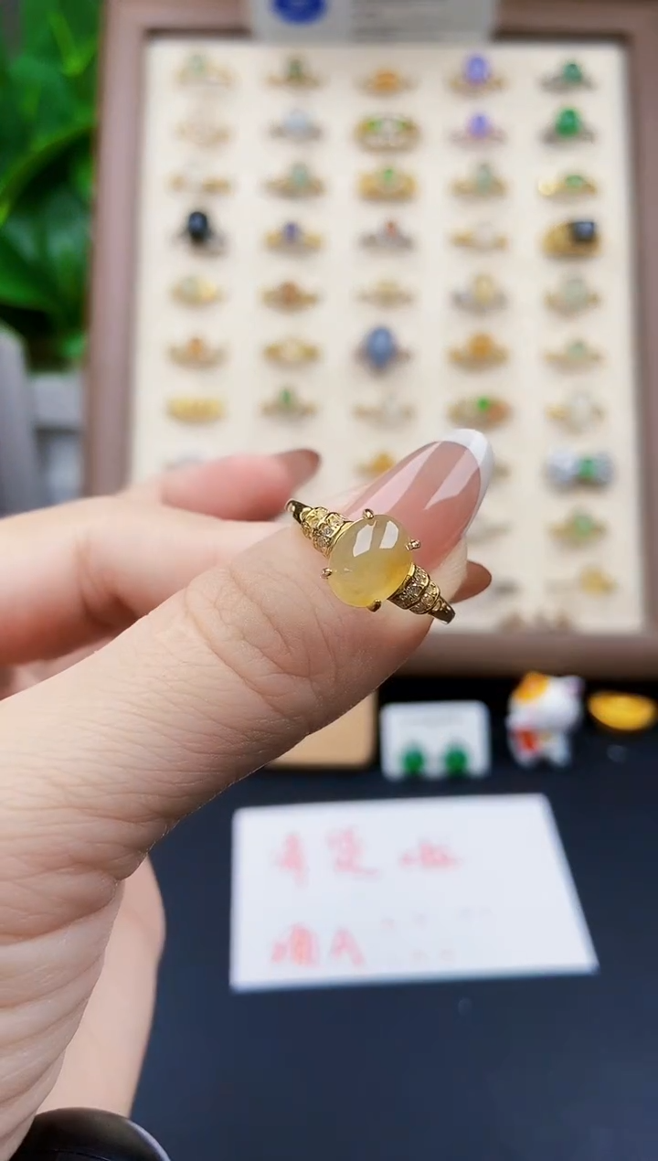 银S925镶嵌戒指翡翠21