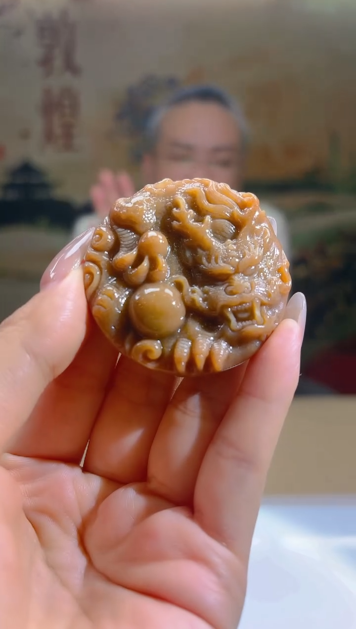 定制翡翠未镶嵌05/0620/Y/发其一件/龙