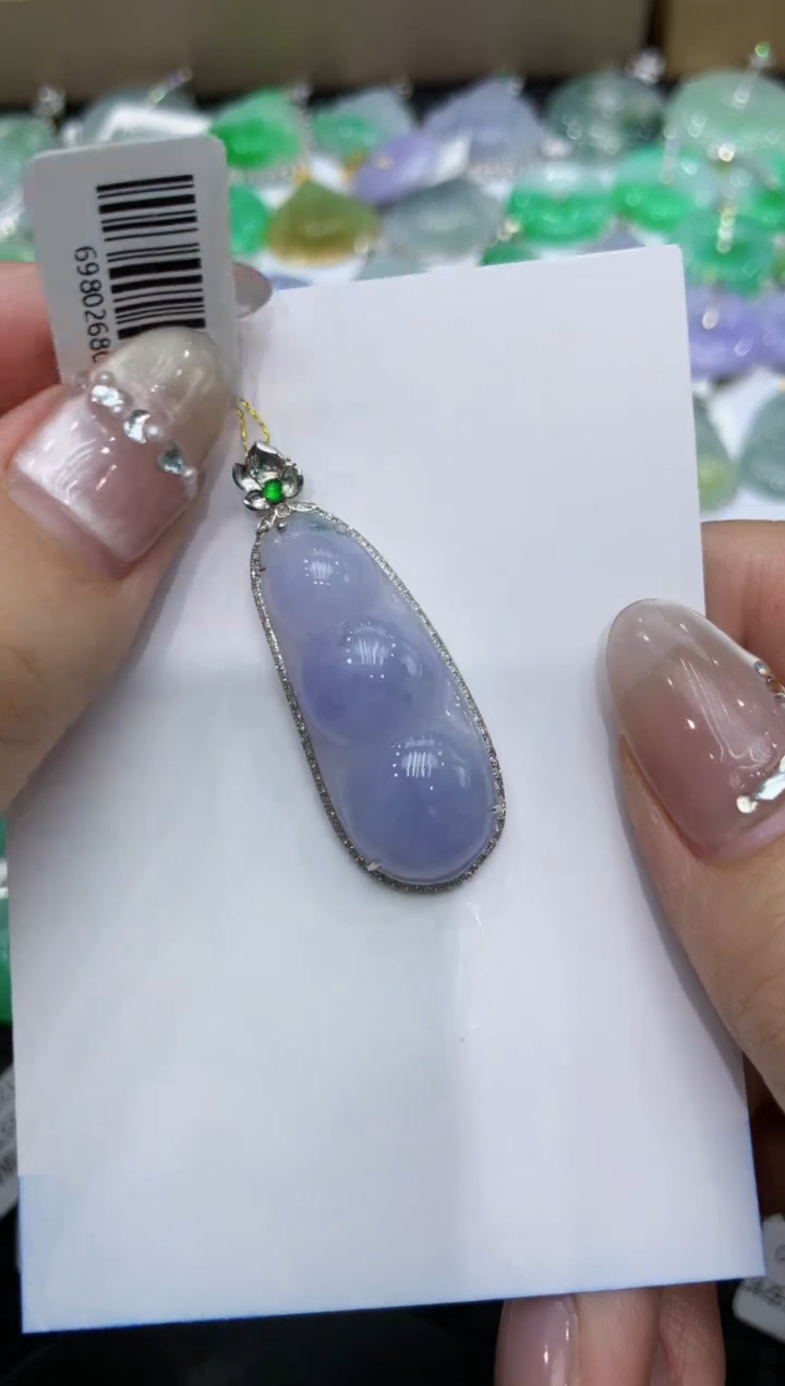 【闪购商品】翡翠颈饰18K金镶嵌222222222