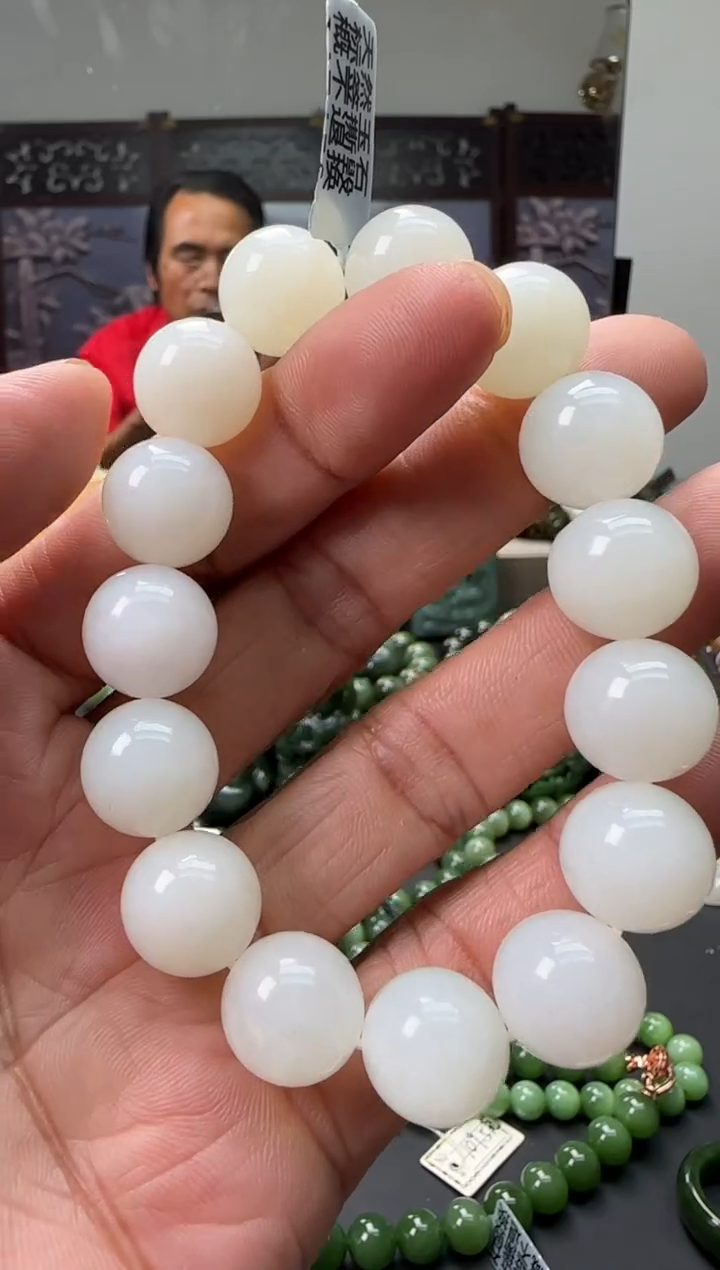 未镶嵌和田玉珠宝奇石手串