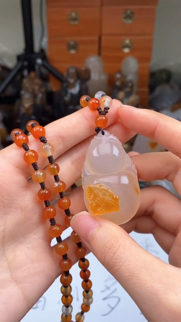 【闪购商品】玛瑙/玉髓颈饰合金AA