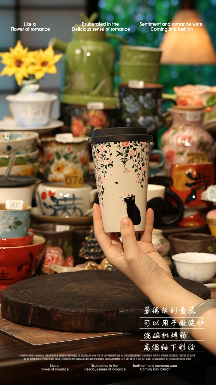 陶瓷景德镇高温釉下彩手工手绘款式@A0780@