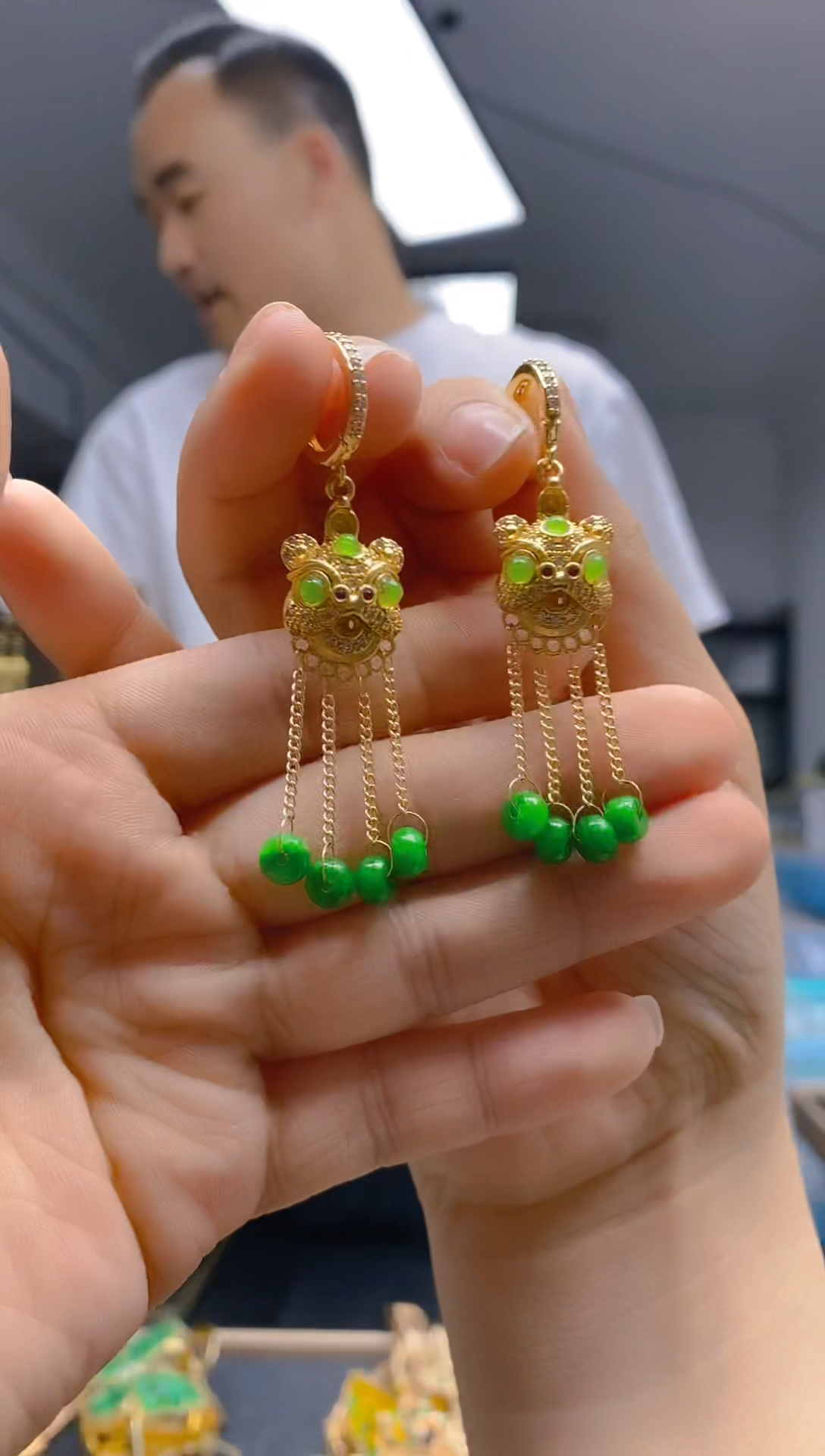 【闪购商品】翡翠耳饰合金0212翡翠耳包