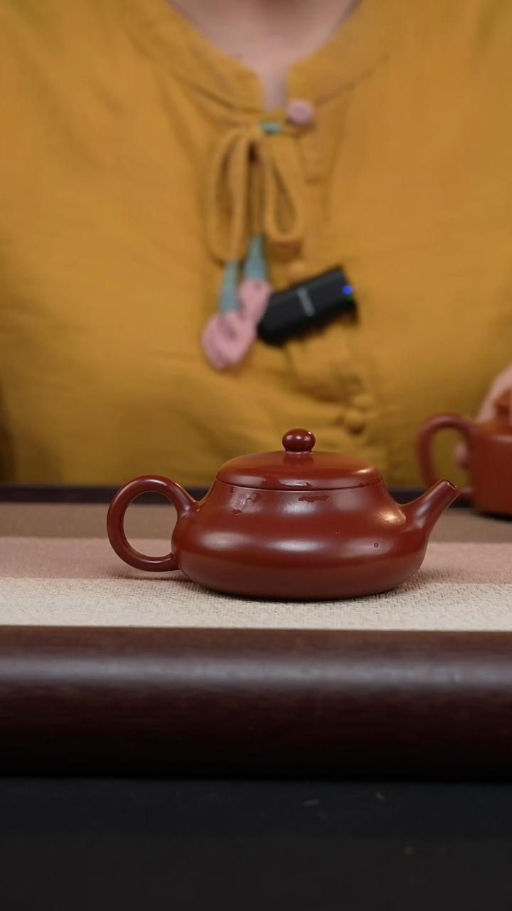 【闪购商品】紫砂茶壶玉乳-朱泥-陈春芬MH-1719