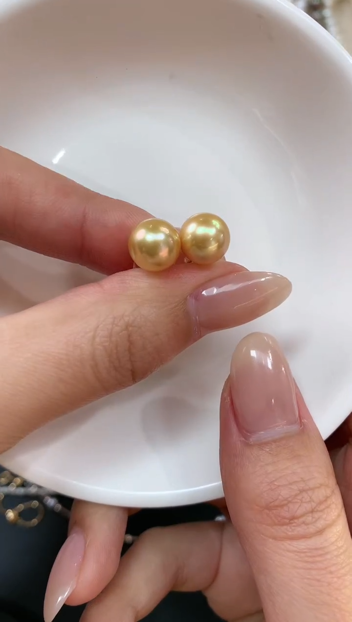 【闪购商品】海水珍珠耳饰18K金镶嵌A836|1980