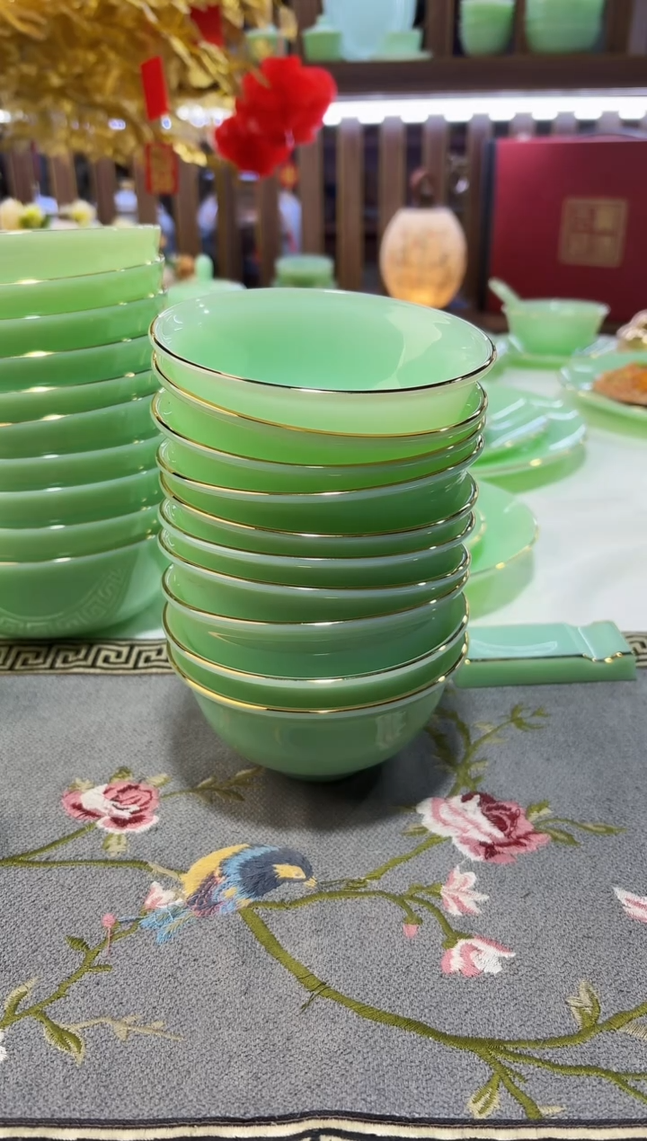 玉瓷4.5英寸饭碗10个景德镇陶瓷