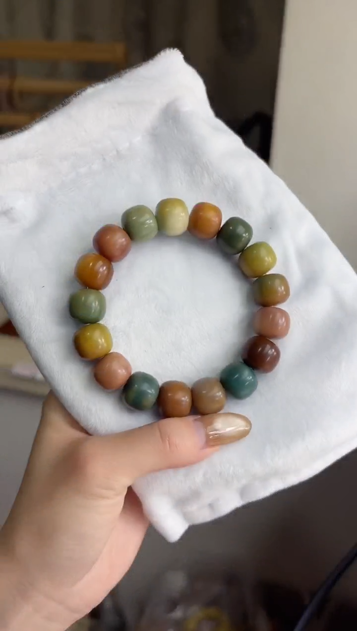 手串菩提根/象牙果沐m79紫美人干磨桶珠13*15mm手串