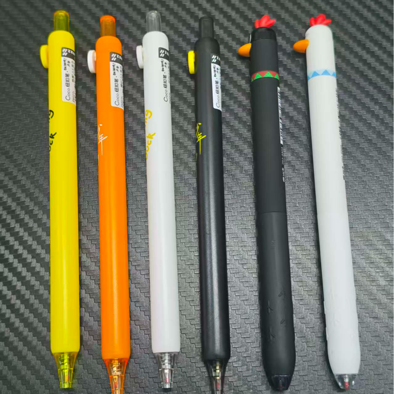 【发6支-小动物】【4支赞仕加油鸭少年+2支东米小鸡（黑+白）】