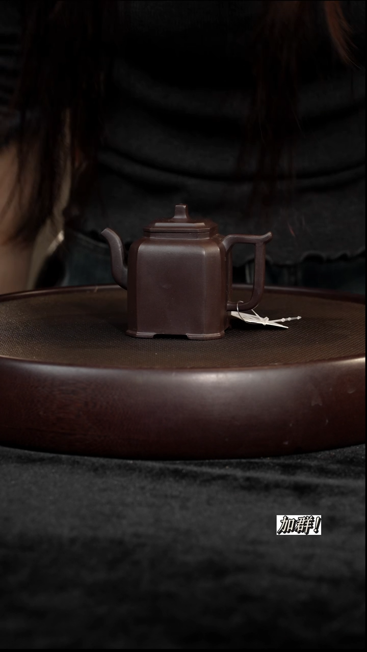 茶壶紫砂DH711846黑墩头四方宫灯160cc