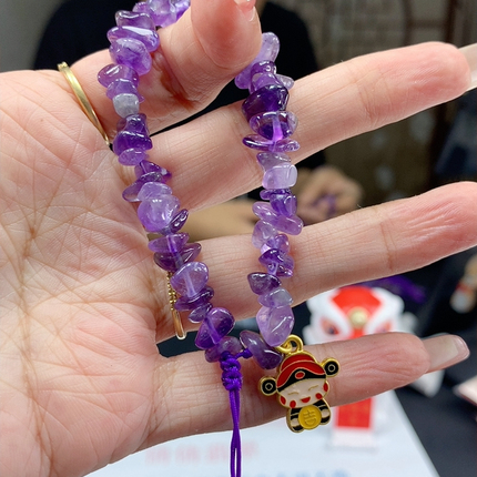 紫水晶财神手链 手串