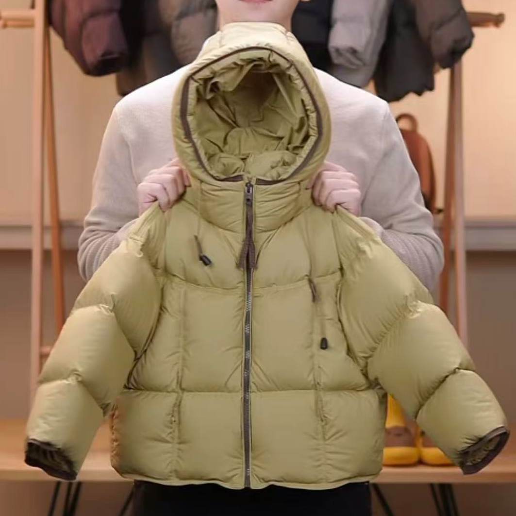 泡芙{双倍充绒}男童女童韩版羽绒服外套防寒保暖洋气