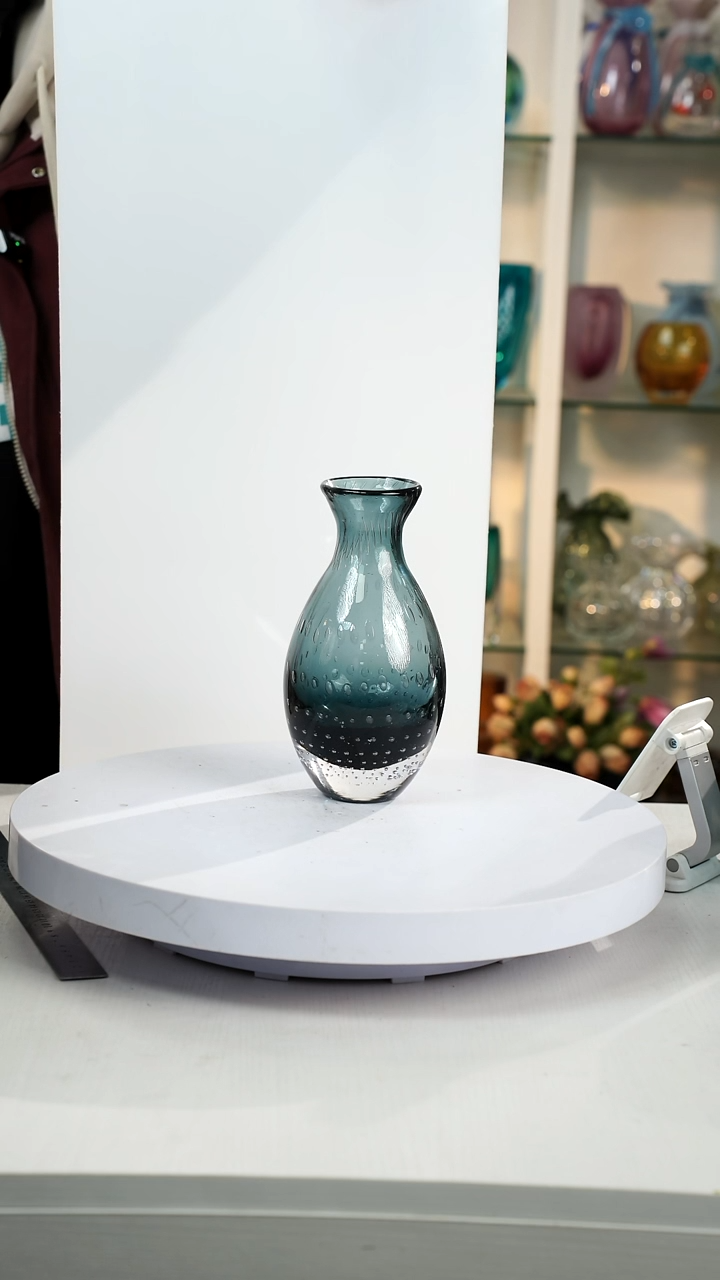 【闪购商品】琉璃【弘扬】高18轻奢琉璃花器微瑕福利