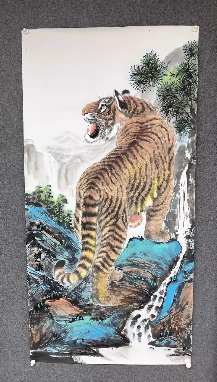 国画程冠潮工笔系列四尺整张 