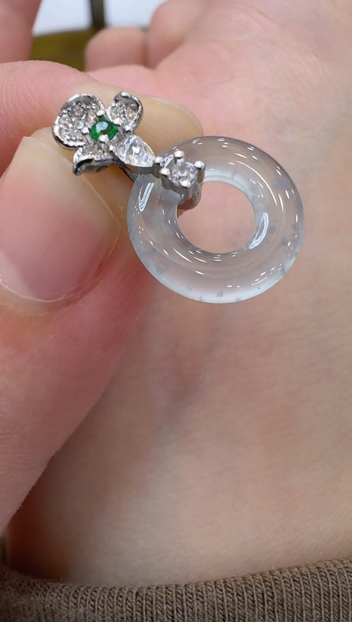 【闪购商品】翡翠吊坠(不含链)银S925镶嵌多样性团购发一件