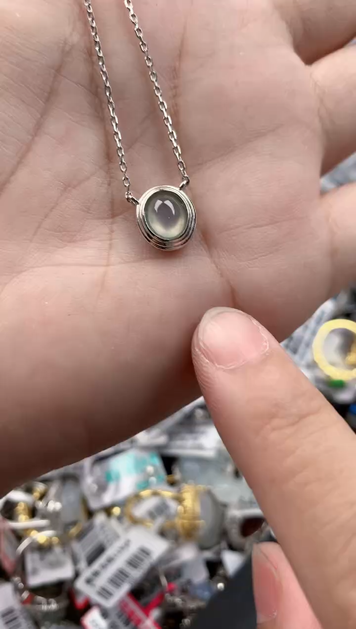 银S925镶嵌戒指翡翠777   9