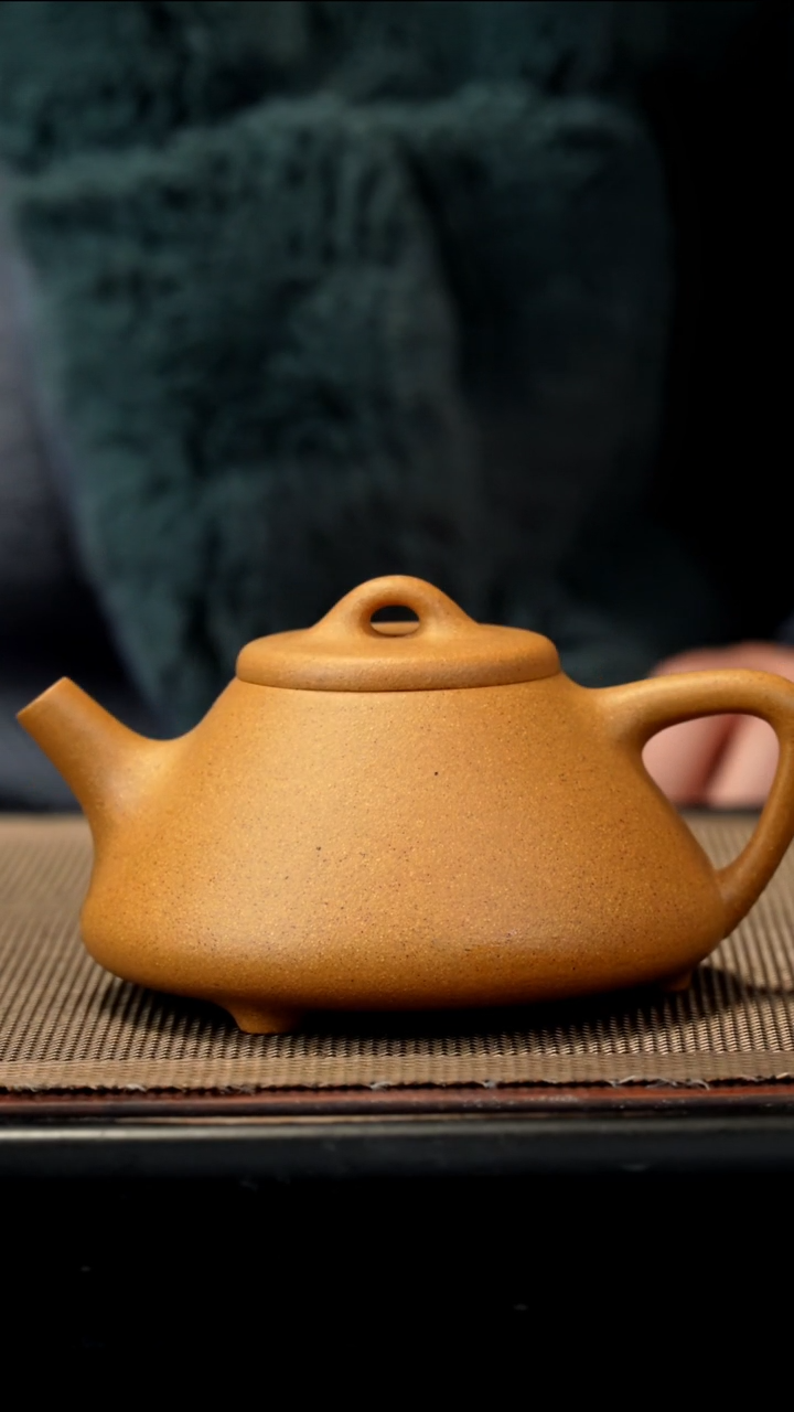 紫砂茶盏黄金段子冶200CC