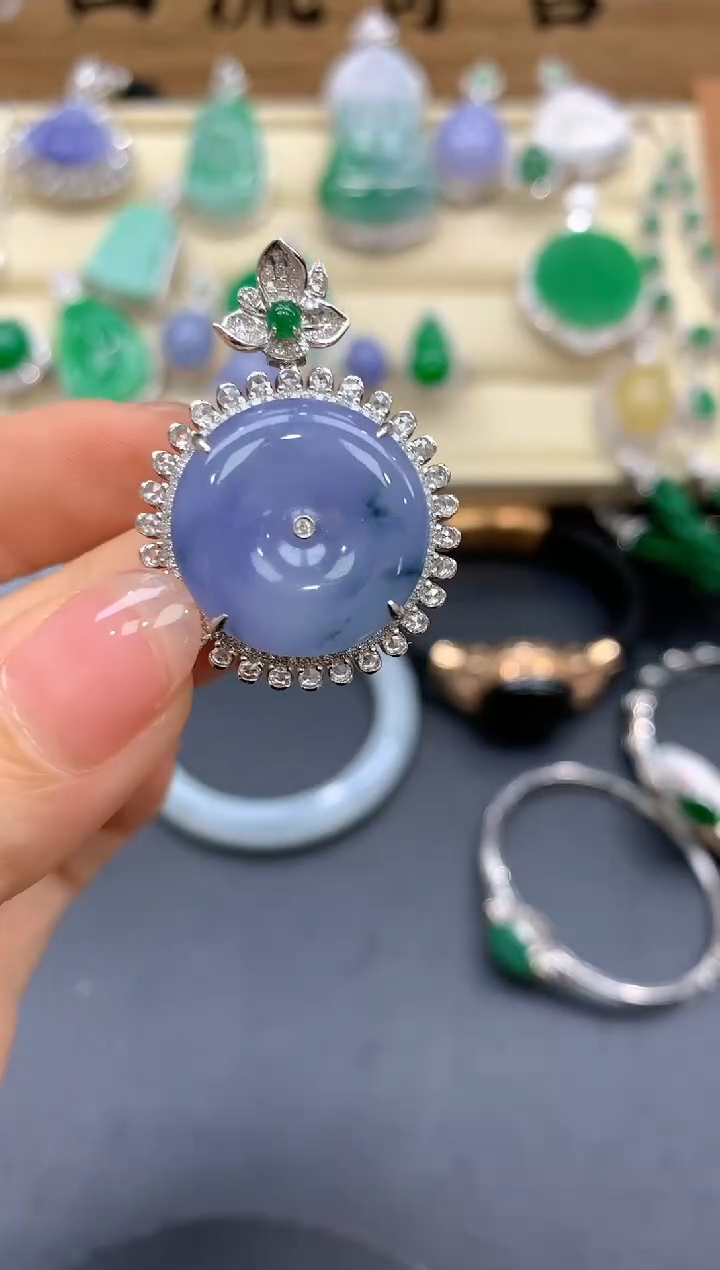 【闪购商品】翡翠颈饰18K金镶嵌577-中国好珍宝