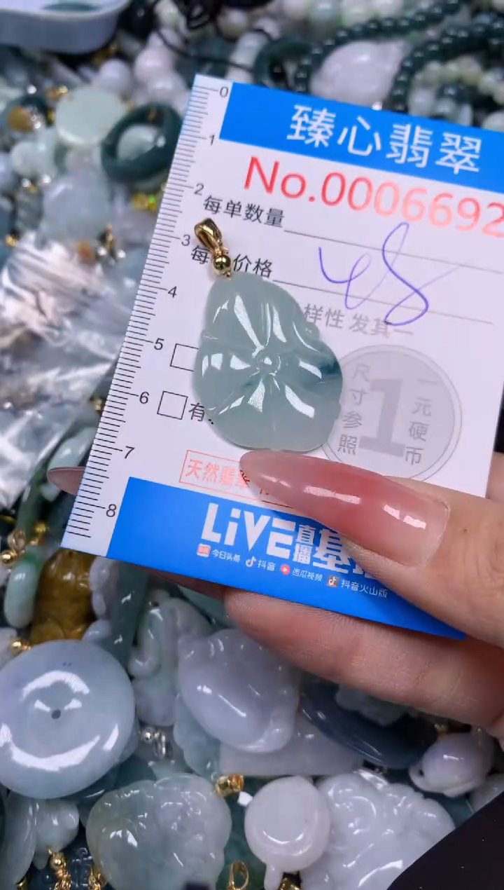 【闪购商品】翡翠颈饰未镶嵌含绳0006692