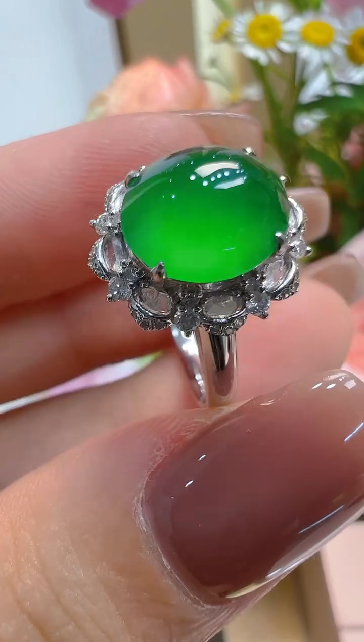 【闪购商品】翡翠戒指18K金镶嵌多样性团购发一件