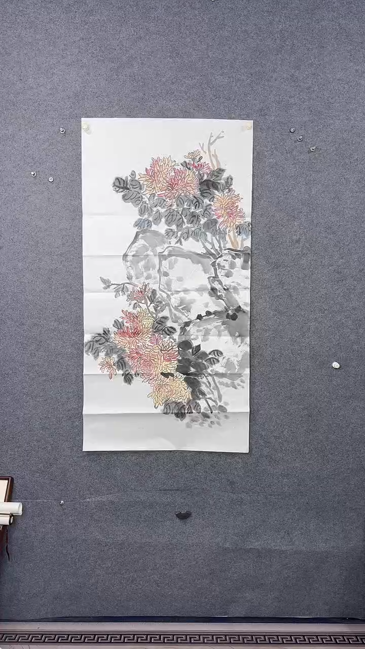国画136*68吴铁成作品