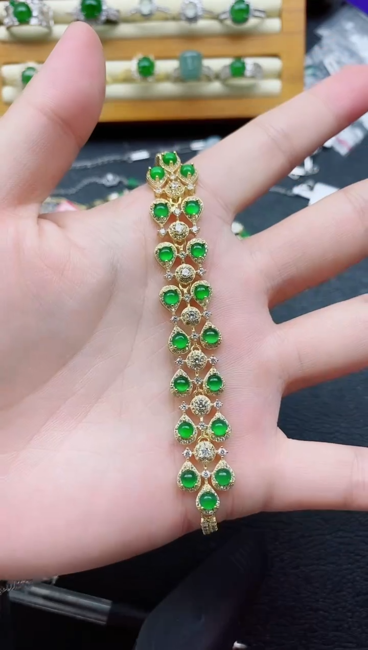 银S925镶嵌戒指翡翠?***?1