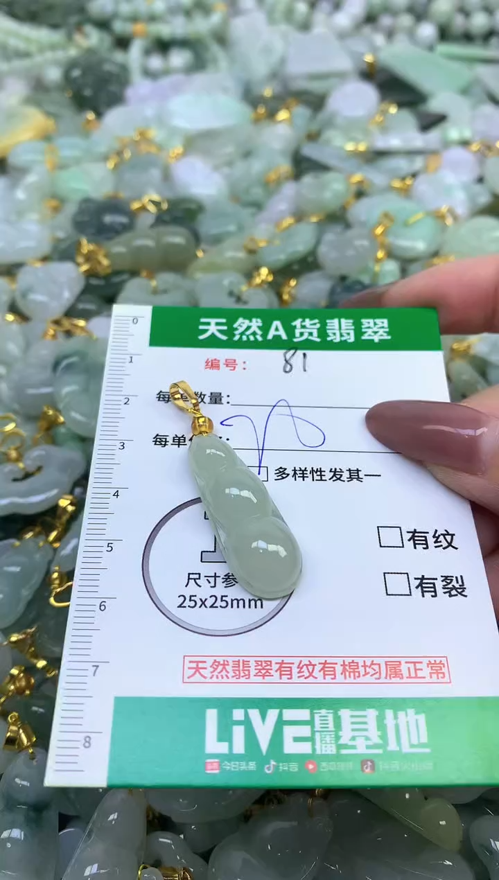 颈饰未镶嵌翡翠天然缅甸A货翡翠