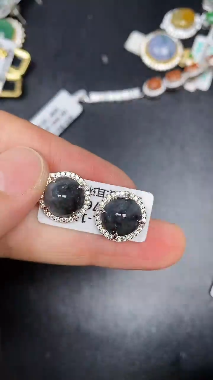 银S925镶嵌戒指翡翠3970