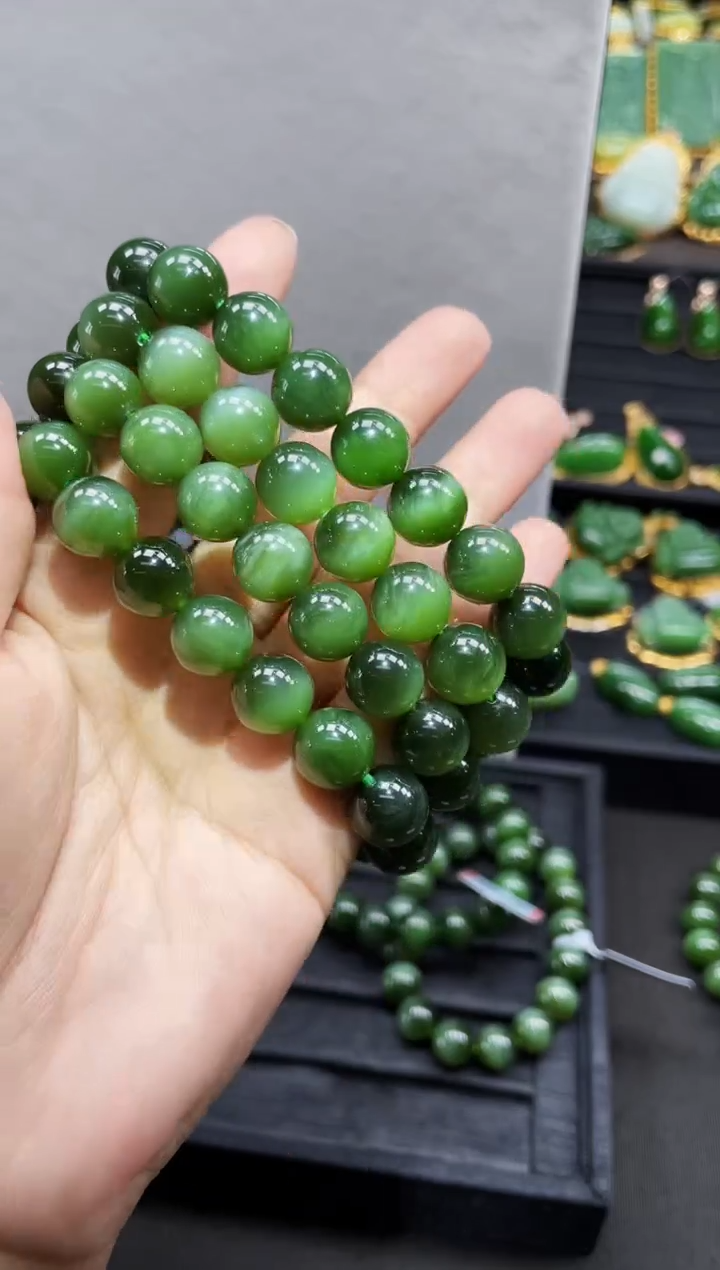 【闪购商品】和田玉未镶嵌手串12MM 多样性发一