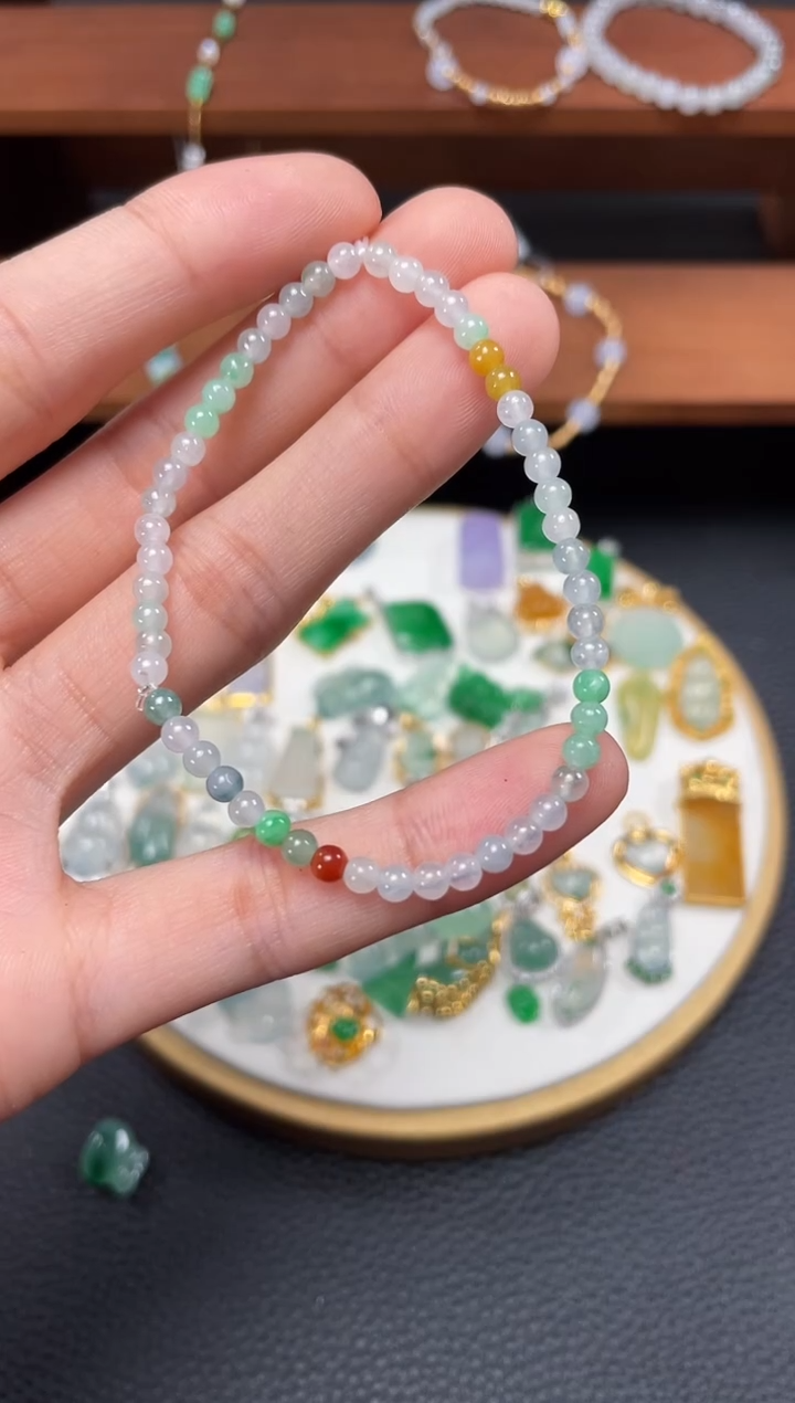 【闪购商品】翡翠套链未镶嵌一个   JK619