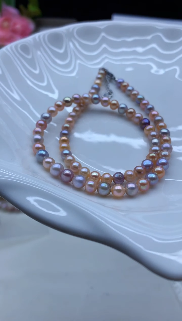 【闪购商品】淡水珍珠颈饰未镶嵌淡水珍珠项链