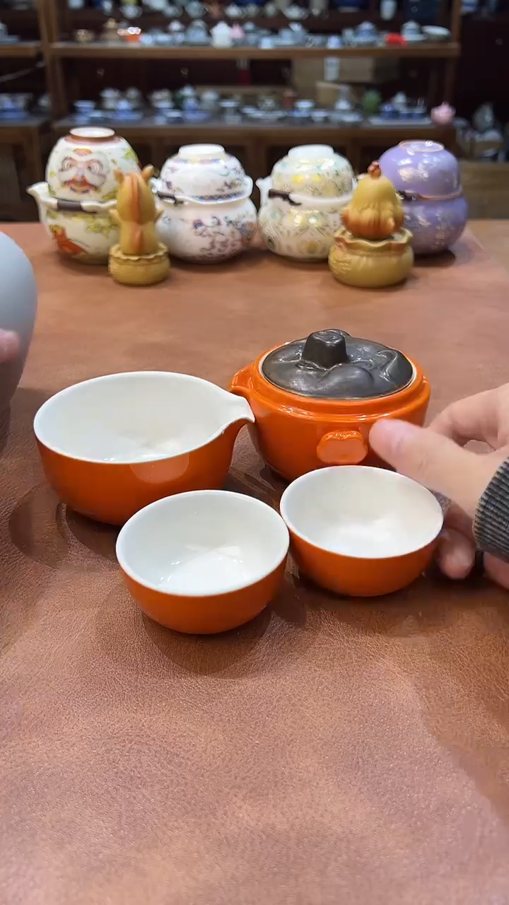 真的很便宜会开片的旅行茶具