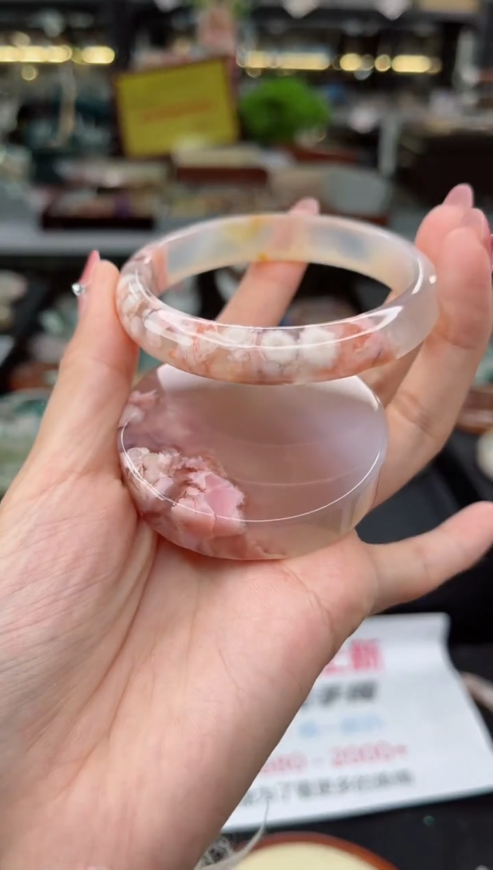 【闪购商品】石英质玉手镯未镶嵌58圈口（赠品镯心）s958