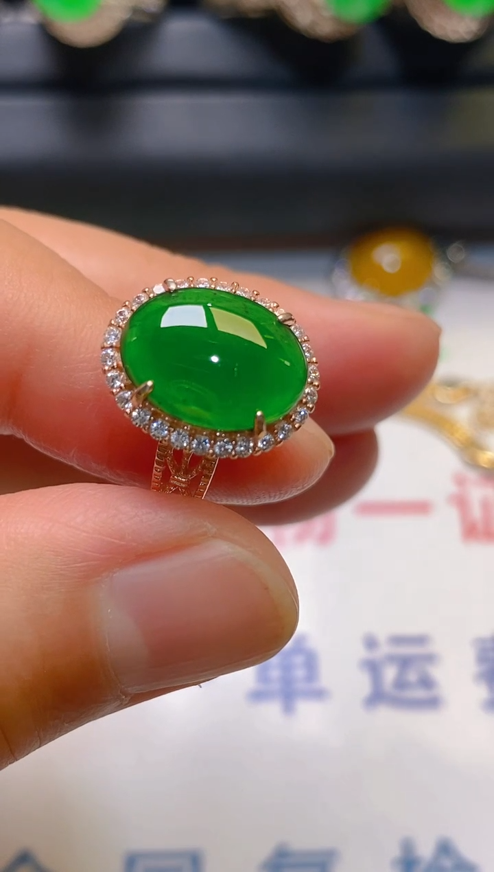 【闪购商品】翡翠耳饰银S925镶嵌天然A货翡翠1