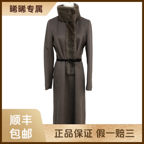 妃鱼/麦丝玛拉/羊驼毛/大衣/95新/s零三一四