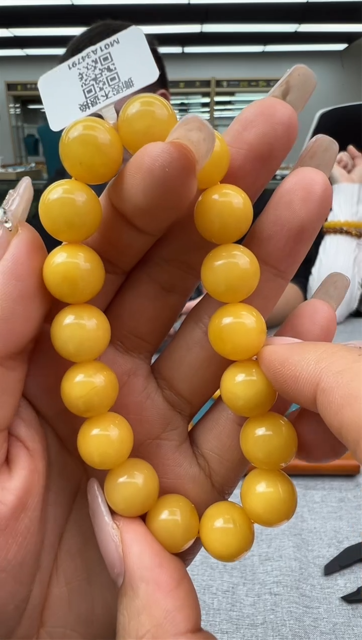【闪购商品】琥珀手链未镶嵌60秒拍号