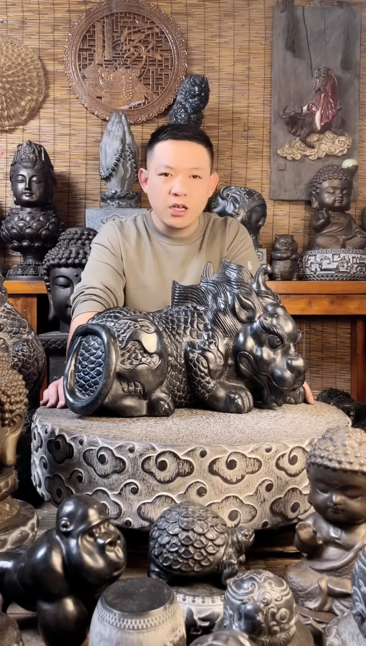 【闪购商品】52貔貅天然青石雕刻