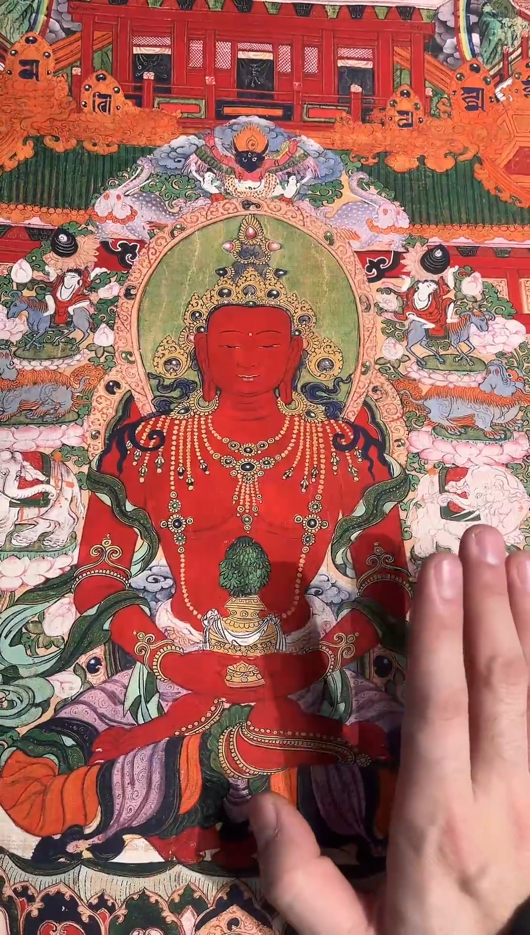 卷轴画曦曦的唐卡tk160