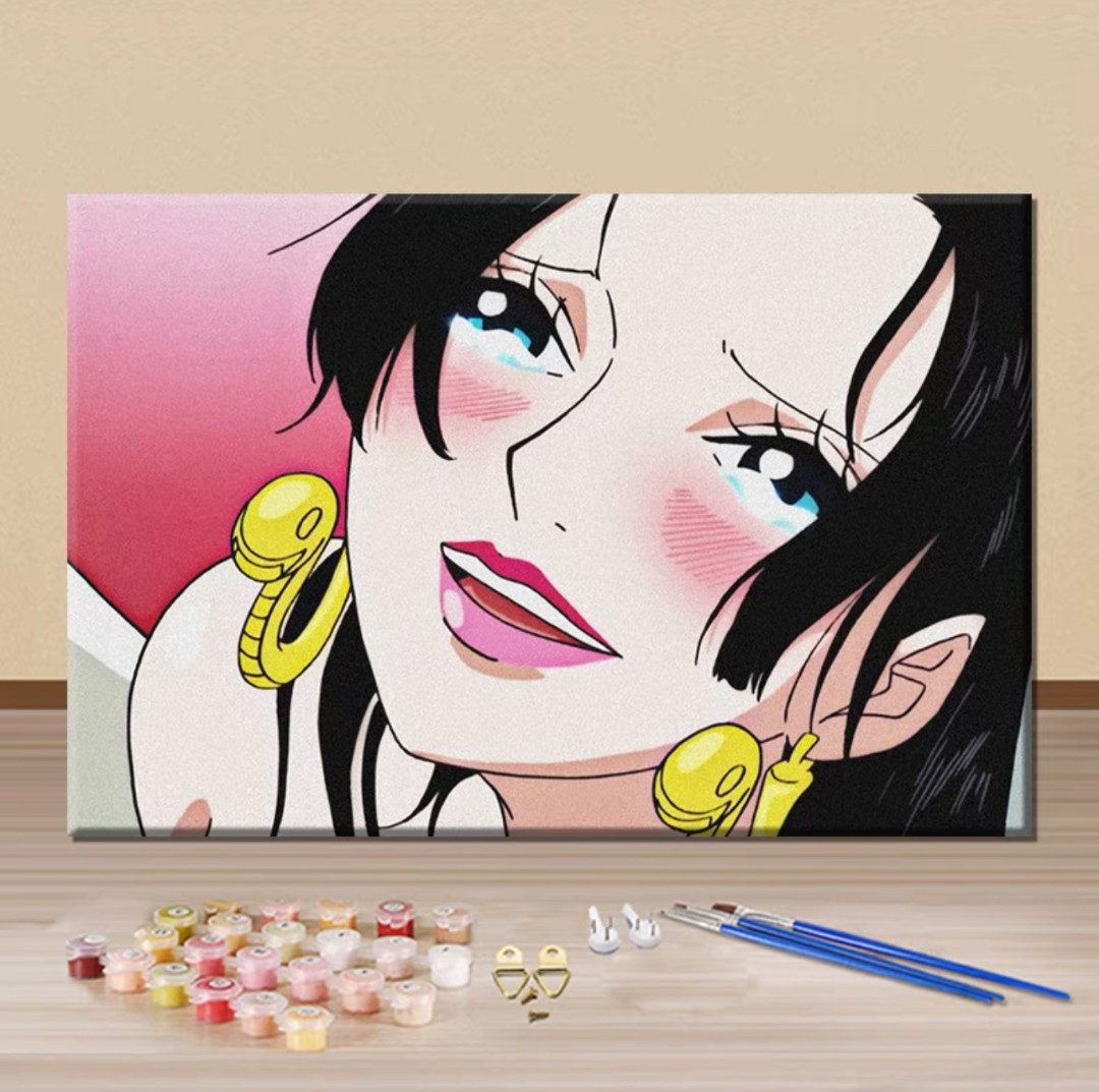200-400D40*50数字diy填色纯手工手工卡通手绘画亲子玩具画涂色画