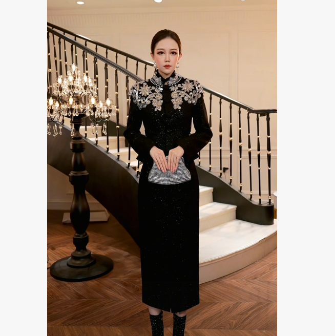 【FUNANI】 轻奢法式高级感重工原创设计感 裙子X2530673B