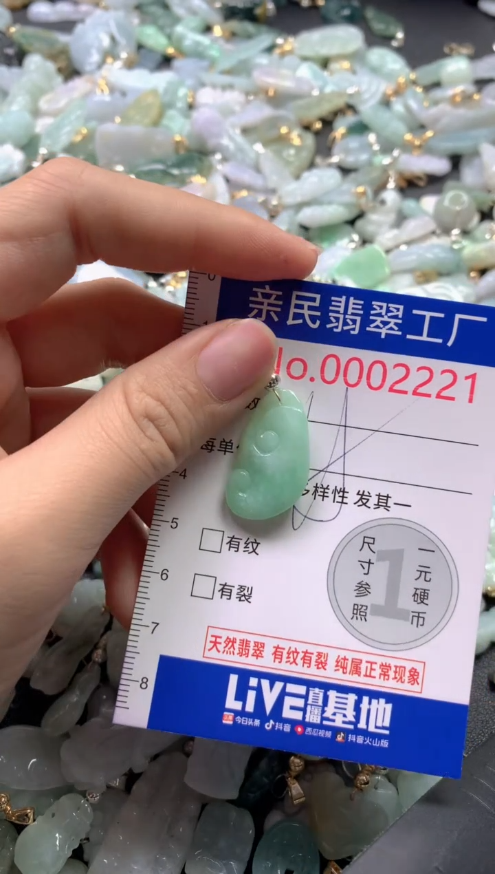 【闪购商品】翡翠吊坠(不含链)未镶嵌2221