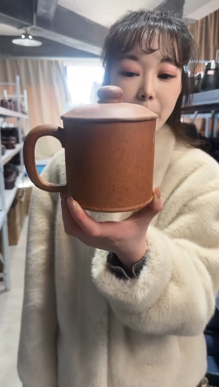 【闪购商品】紫砂盖杯紫砂盖杯高温龙骨金沙