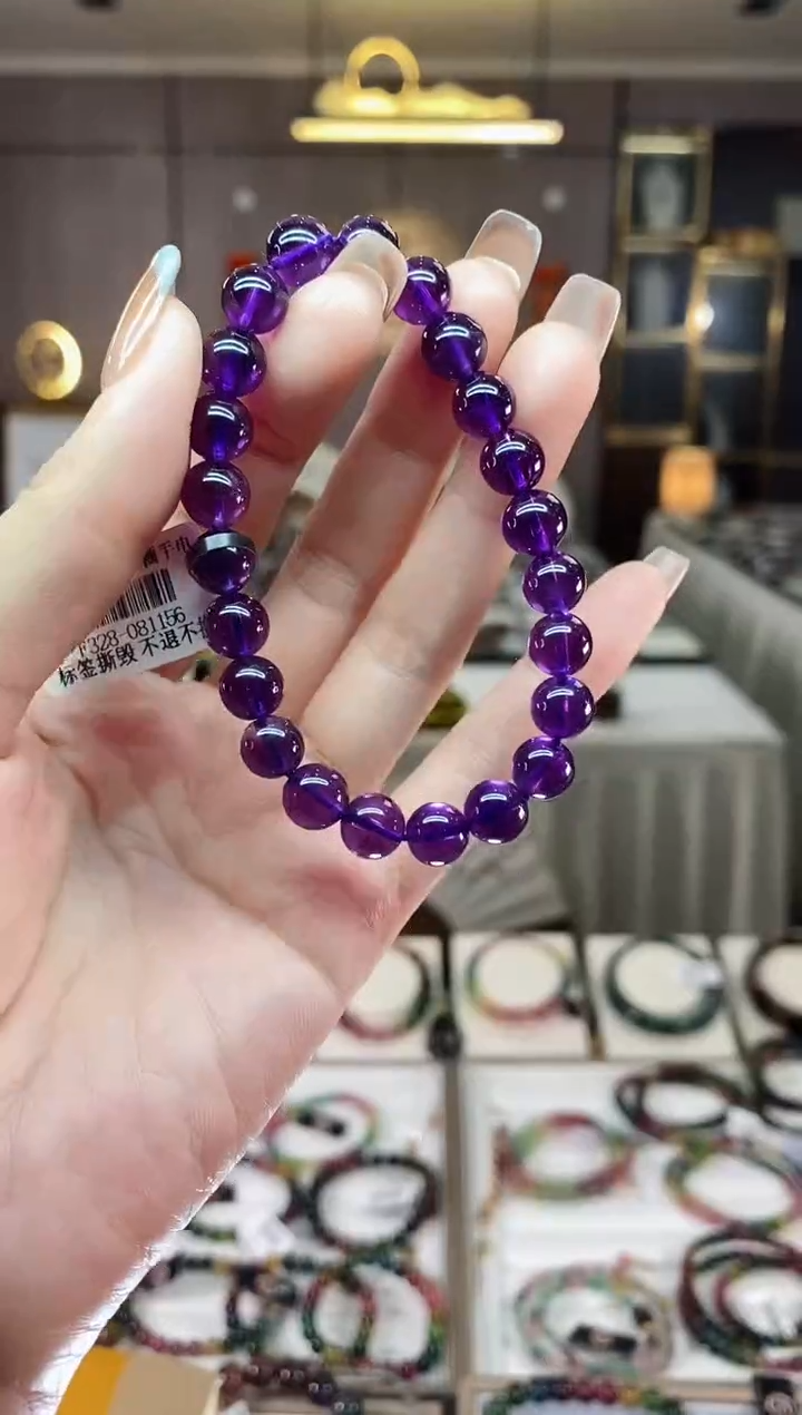 【闪购商品】水晶单圈手串8mm+未镶嵌一物一证dan