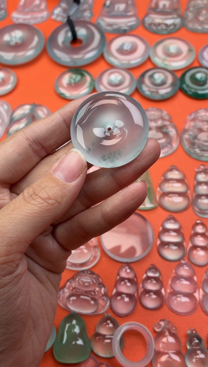 吊坠(不含链)未镶嵌翡翠73 平安扣 33.7 6.9