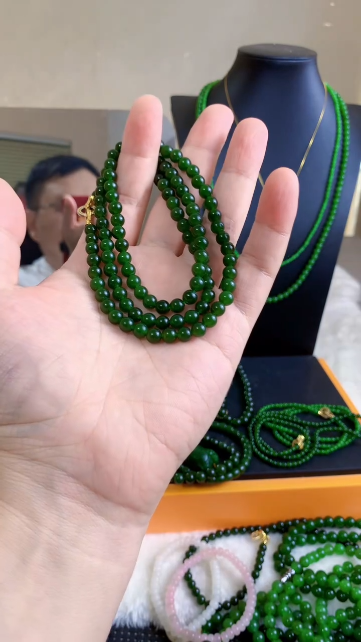 和田玉（碧玉）未镶嵌项链6